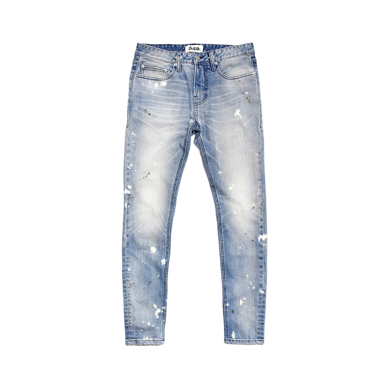 【COLOR iN ID】Back Pocket Washing Denim Women's 11 oz Gold Selvage Denim Super Slim Stretch Jean